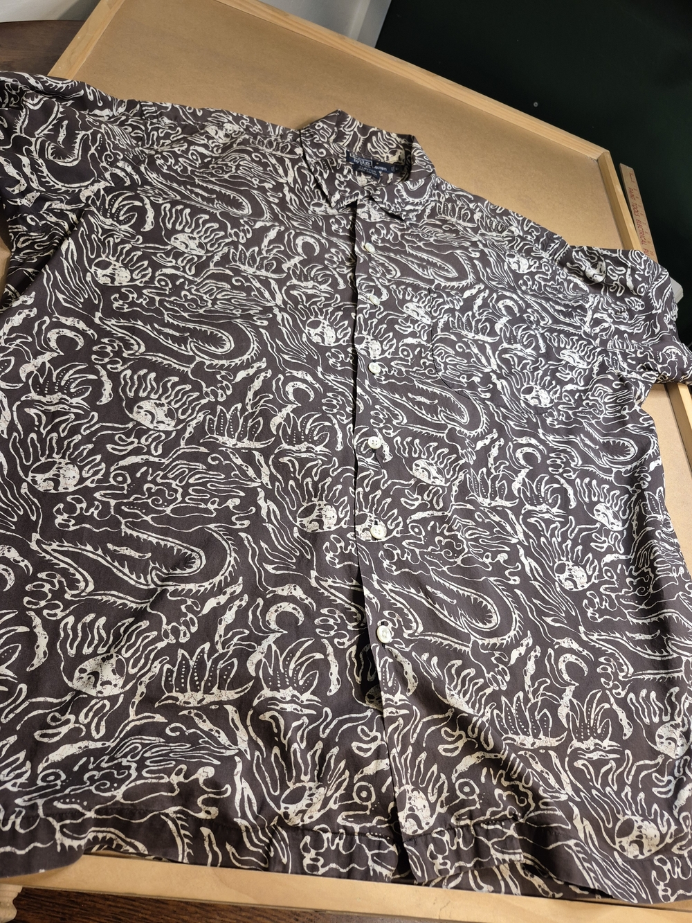Polo by Ralph Lauren Brown and White Abstract Button-Down Shirt 4343/6